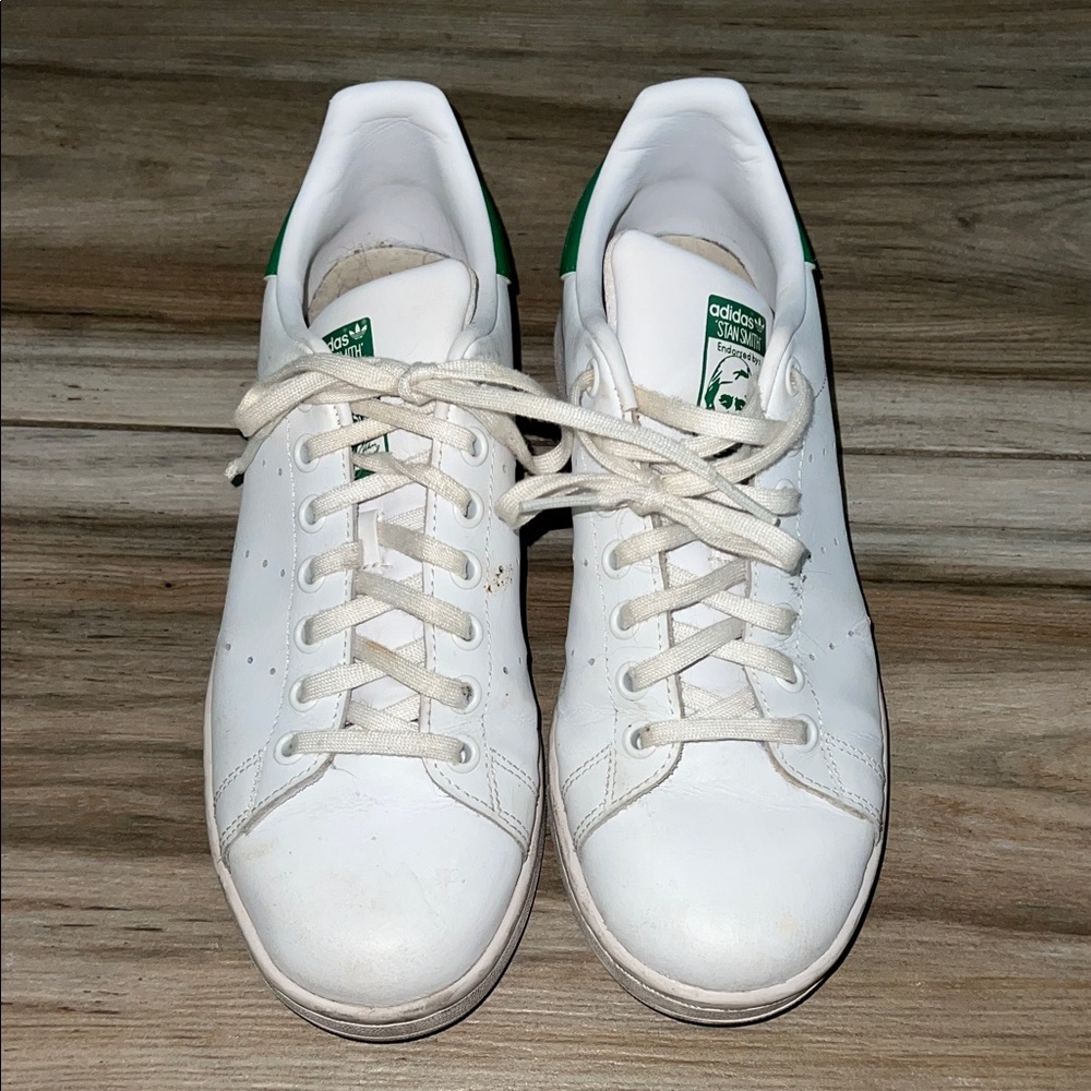 Adidas Stan Smith Classic White and Green Shoes